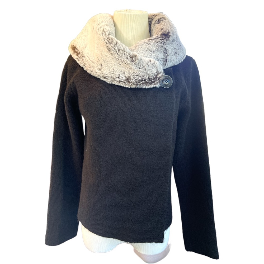 Cynthia Rowley Wool blend Cropped long sleeve sweater
